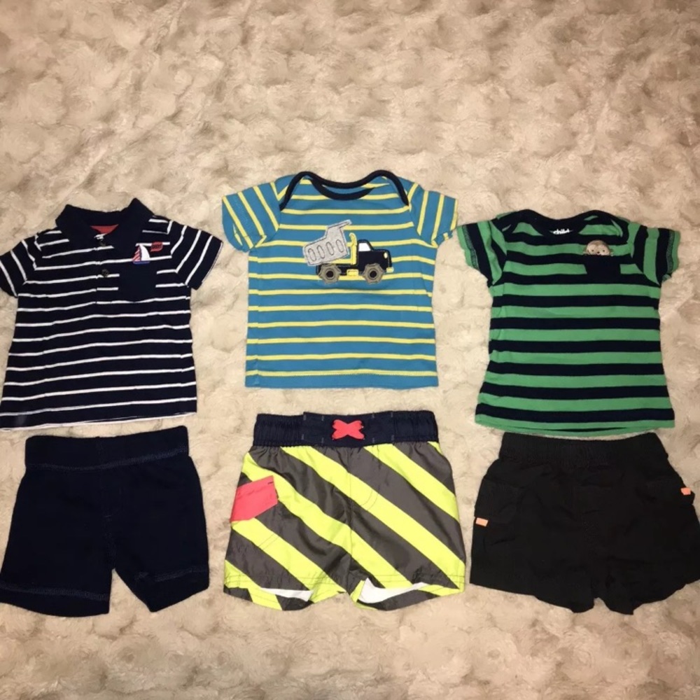 Three boys outfits 3 to 6 months,Various brands